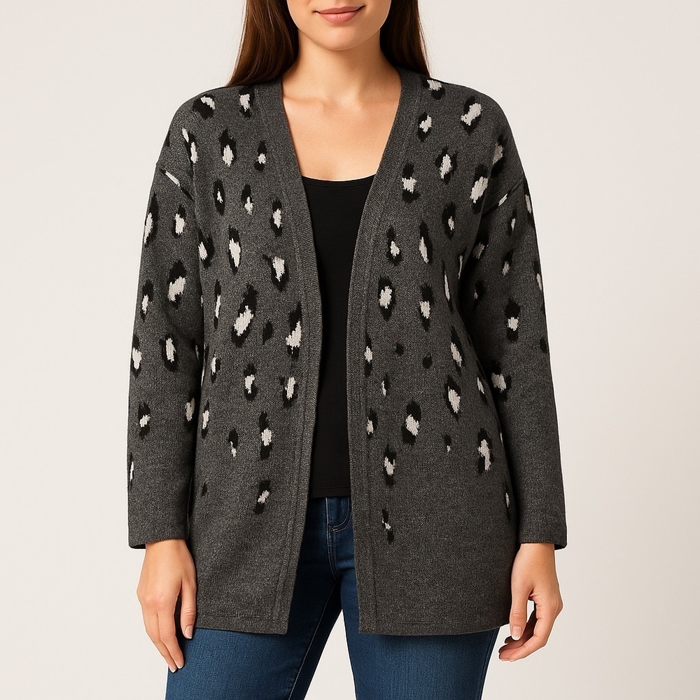 Ellen Tracy Size Large Open Front Cardigan